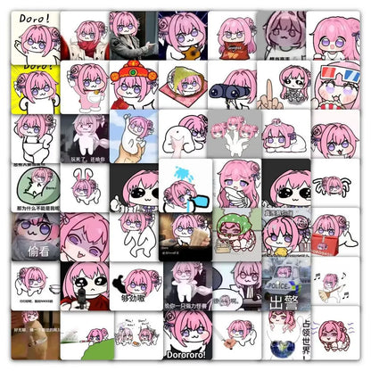 55Pcs Fun Doro Nikke Goddess of Victory Stickers Doro Decals for Phone Laptop Suitcase Notebook Skateboard Waterproof Stickers
