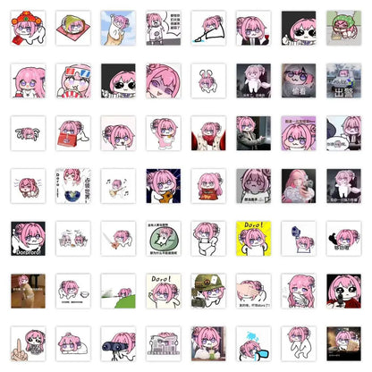 55Pcs Fun Doro Nikke Goddess of Victory Stickers Doro Decals for Phone Laptop Suitcase Notebook Skateboard Waterproof Stickers