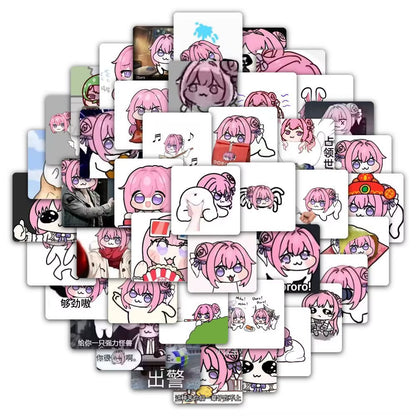55Pcs Fun Doro Nikke Goddess of Victory Stickers Doro Decals for Phone Laptop Suitcase Notebook Skateboard Waterproof Stickers
