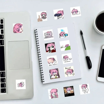 55Pcs Fun Doro Nikke Goddess of Victory Stickers Doro Decals for Phone Laptop Suitcase Notebook Skateboard Waterproof Stickers